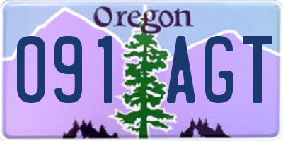 OR license plate 091AGT