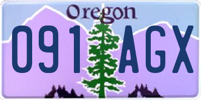 OR license plate 091AGX