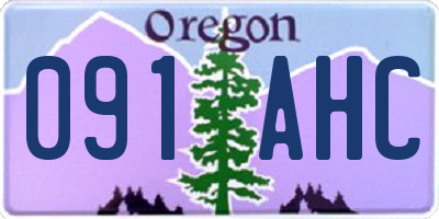 OR license plate 091AHC