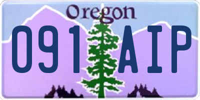 OR license plate 091AIP