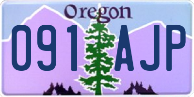 OR license plate 091AJP