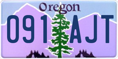 OR license plate 091AJT