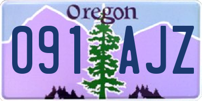 OR license plate 091AJZ