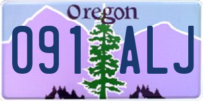 OR license plate 091ALJ