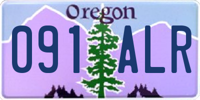 OR license plate 091ALR