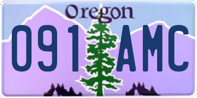 OR license plate 091AMC