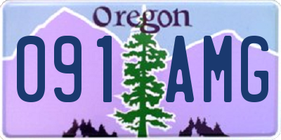OR license plate 091AMG