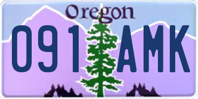 OR license plate 091AMK