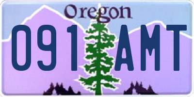 OR license plate 091AMT