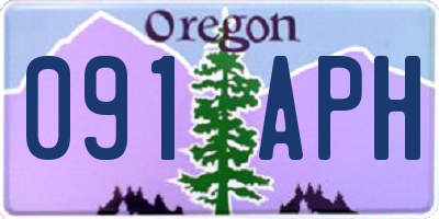 OR license plate 091APH
