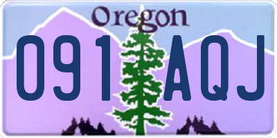 OR license plate 091AQJ