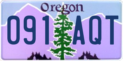 OR license plate 091AQT