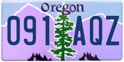 OR license plate 091AQZ