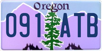 OR license plate 091ATB