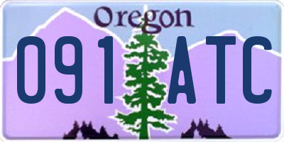 OR license plate 091ATC