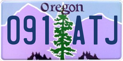 OR license plate 091ATJ