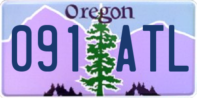 OR license plate 091ATL