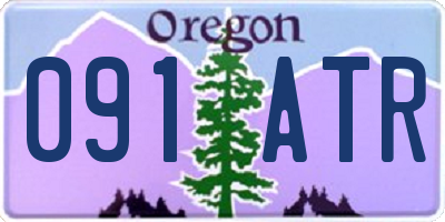 OR license plate 091ATR