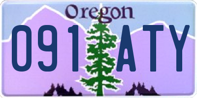OR license plate 091ATY