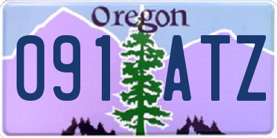 OR license plate 091ATZ
