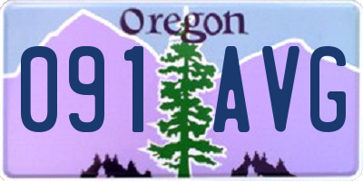 OR license plate 091AVG