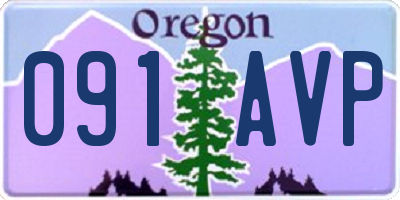 OR license plate 091AVP