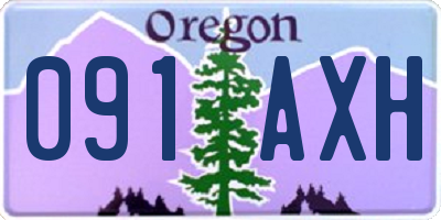 OR license plate 091AXH
