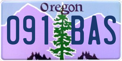 OR license plate 091BAS
