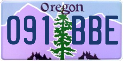OR license plate 091BBE