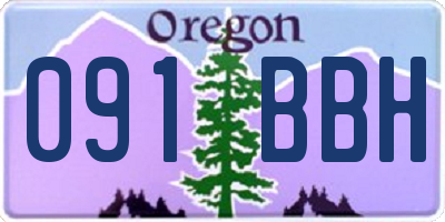 OR license plate 091BBH