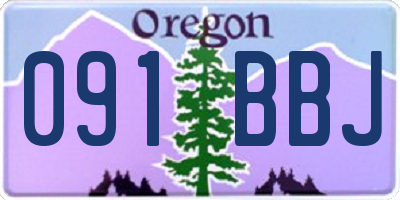 OR license plate 091BBJ