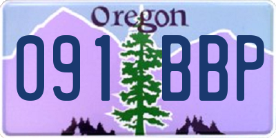OR license plate 091BBP