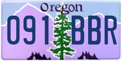 OR license plate 091BBR