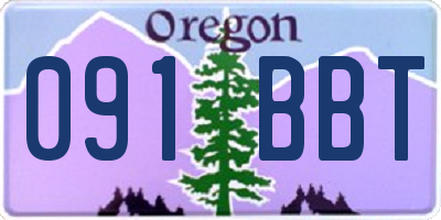 OR license plate 091BBT