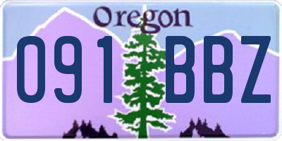 OR license plate 091BBZ
