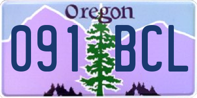 OR license plate 091BCL