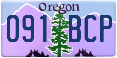 OR license plate 091BCP