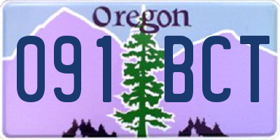 OR license plate 091BCT