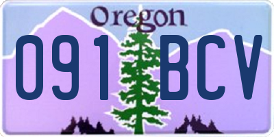OR license plate 091BCV