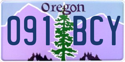 OR license plate 091BCY