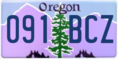 OR license plate 091BCZ