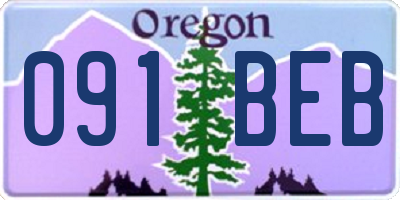 OR license plate 091BEB