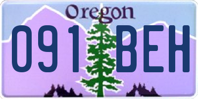 OR license plate 091BEH
