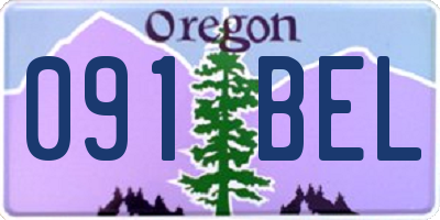 OR license plate 091BEL