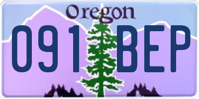 OR license plate 091BEP