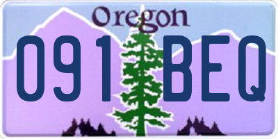 OR license plate 091BEQ