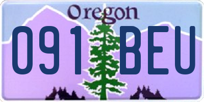 OR license plate 091BEU