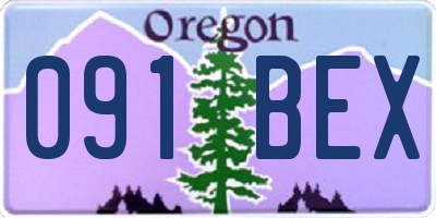 OR license plate 091BEX