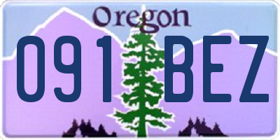 OR license plate 091BEZ