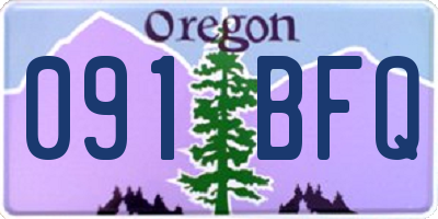 OR license plate 091BFQ